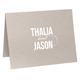 Modern Couple Folded Shimmer Note Cards Image 8 of 8